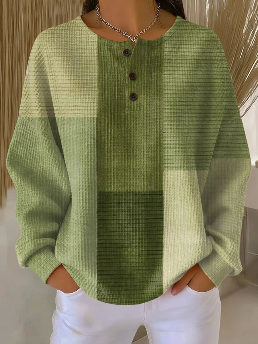 Georgina | Top Henley Testurizzato e Confortevole