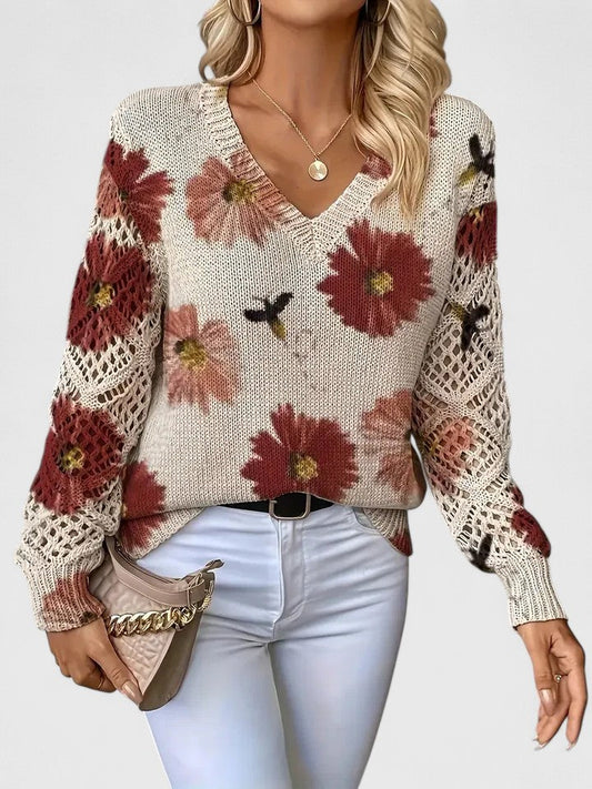 Bronwen | Maglione in Pizzo Floreale