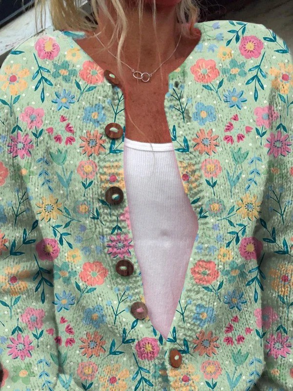 Foxfield™ | Cardigan floreale vintage da donna