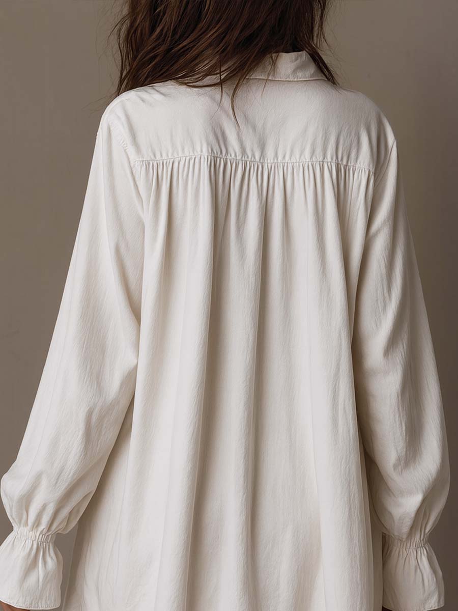 Anastasia™ | Mini Abito Camicia in Pizzo