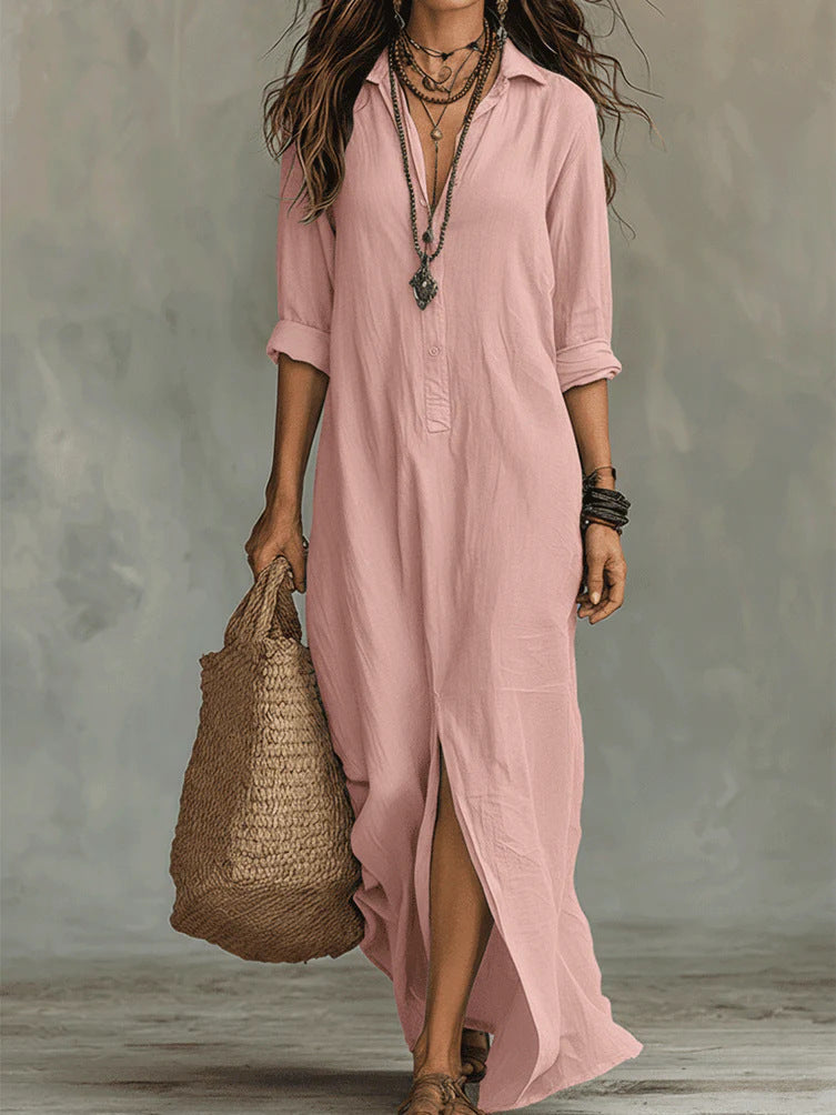 WILLOW | Abito Maxi Senza Sforzo con Silhouette Lusinghiera e Versatile per l'uso Quotidiano
