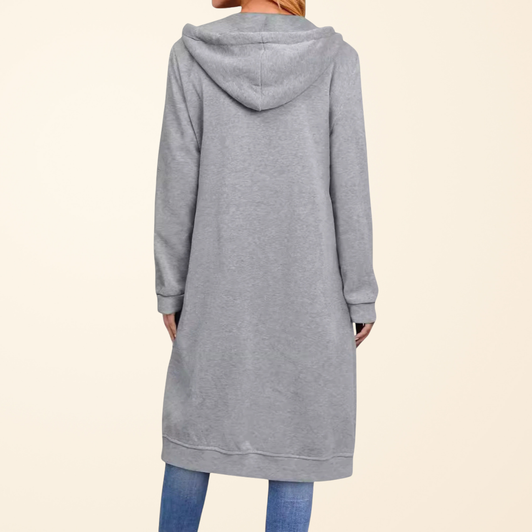 BRIXLEY™ – Cardigan lungo con zip relax