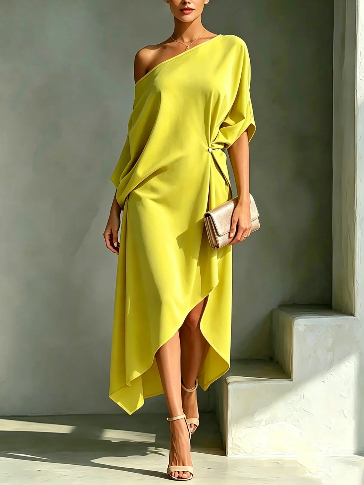 Camila™ │ Vestito Asimmetrico Elegante
