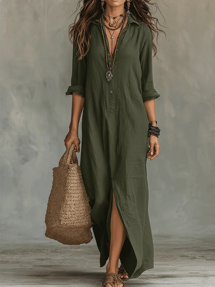 WILLOW | Abito Maxi Senza Sforzo con Silhouette Lusinghiera e Versatile per l'uso Quotidiano