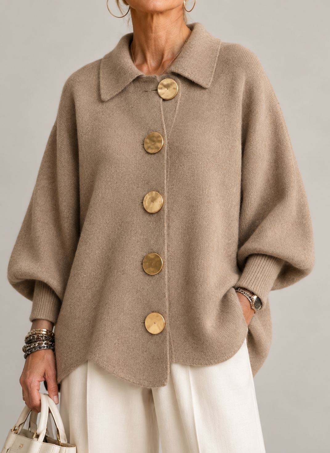 Ardelle™ | Cardigan Oversize con Collo