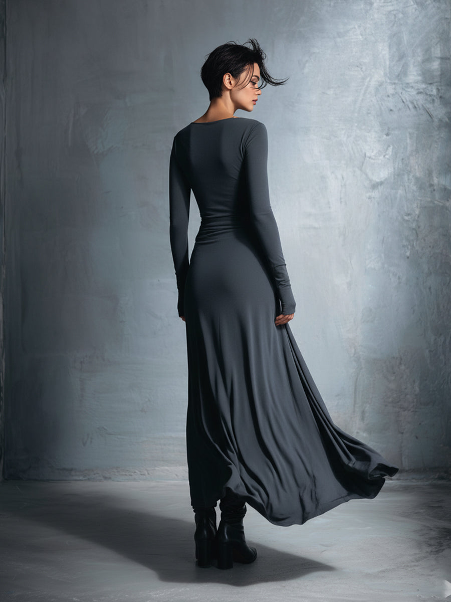 Naiara ❘ Vestito maxi con nodo laterale