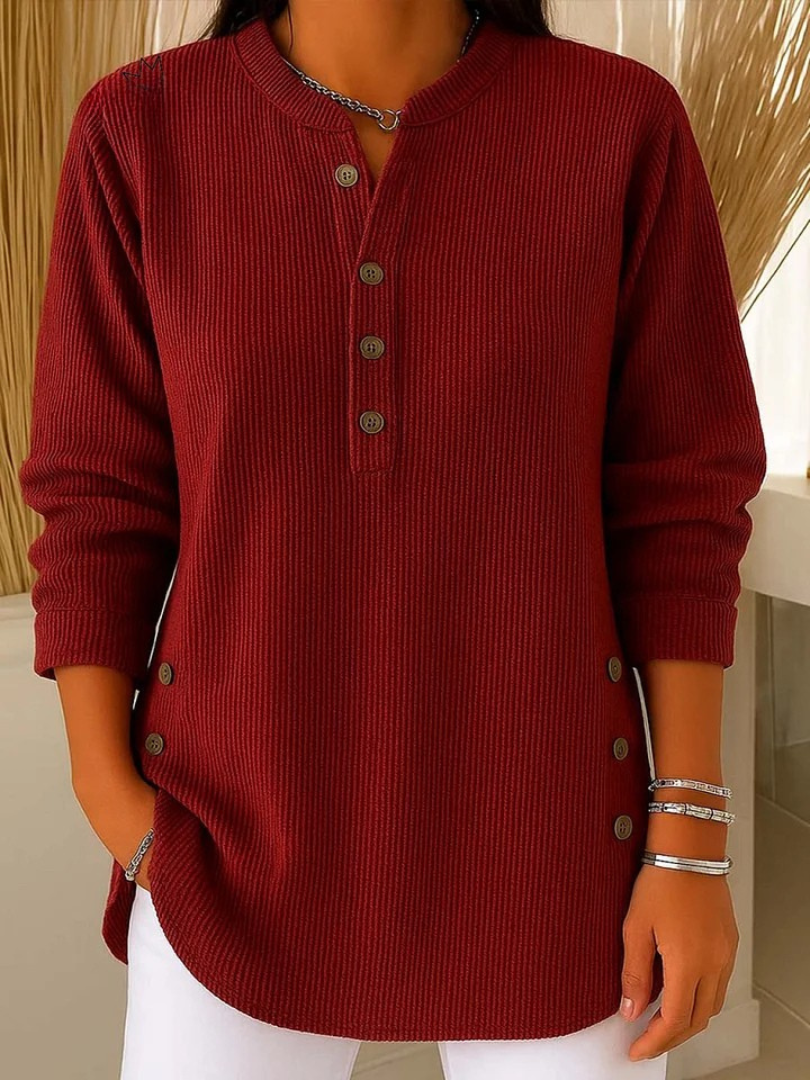 Nieves | Tunica Henley con Bottoni