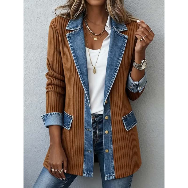 Celine | Giacca Tailored con Rifiniture a Contrasto