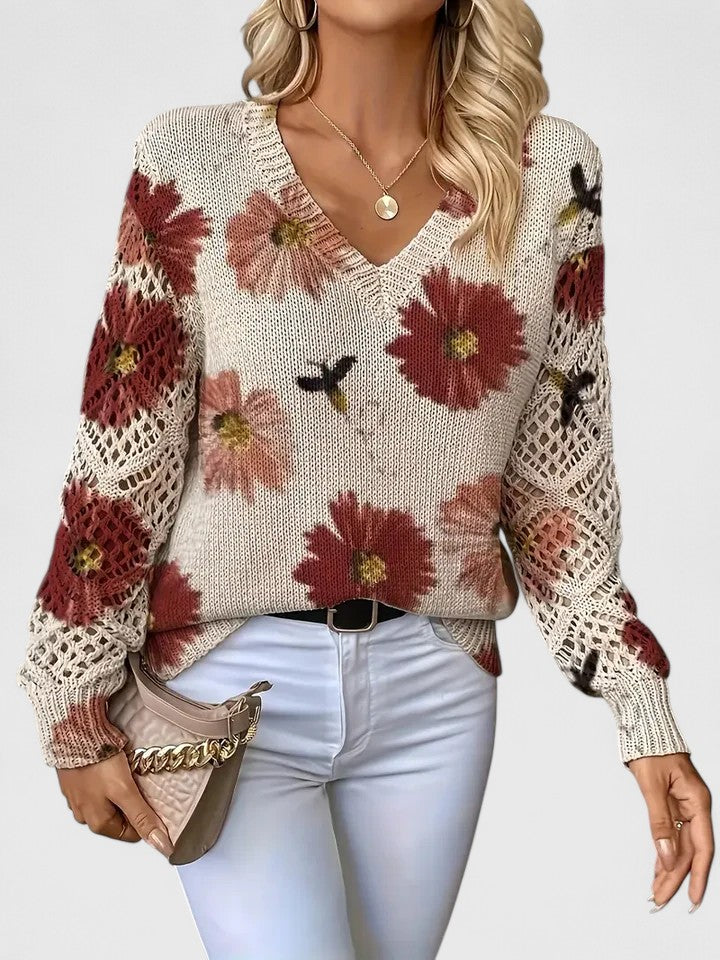 Bronwen | Maglione in Pizzo Floreale