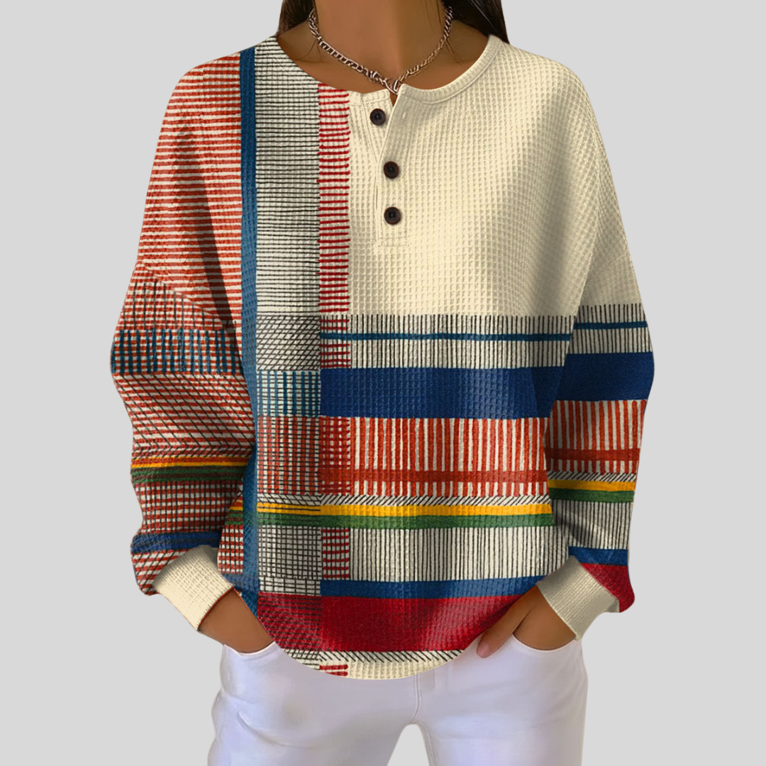 Marisela | Felpa Henley con Bottoni