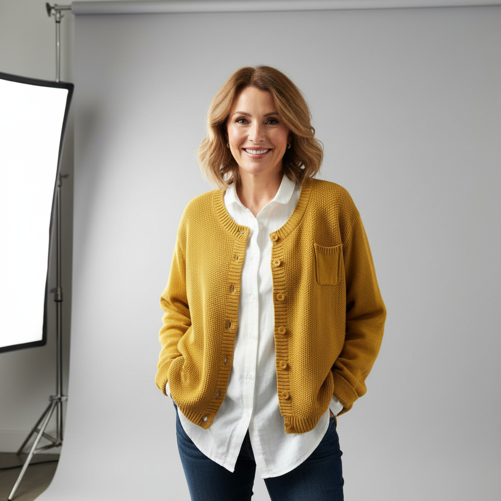 Lavinia | Relaxed Button-Up Cardigan