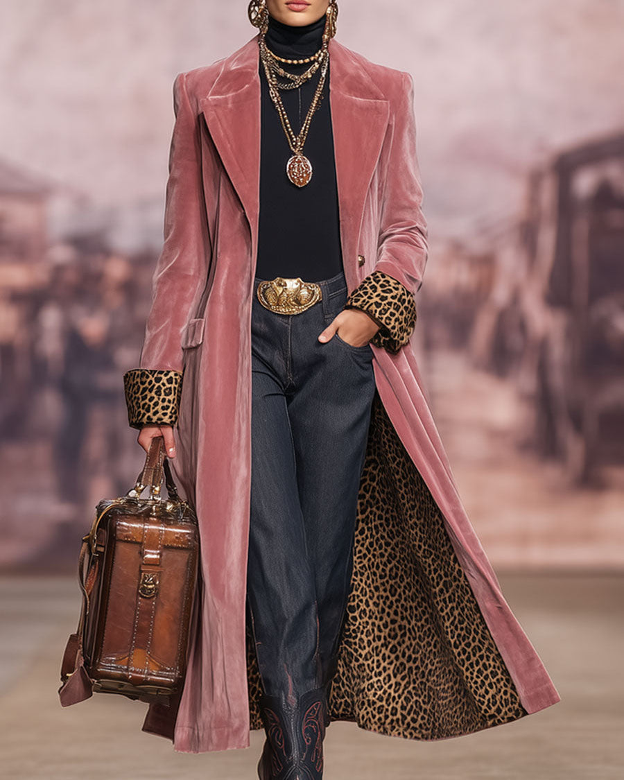 Madison | Cappotto ampio in velluto a taglio sartoriale