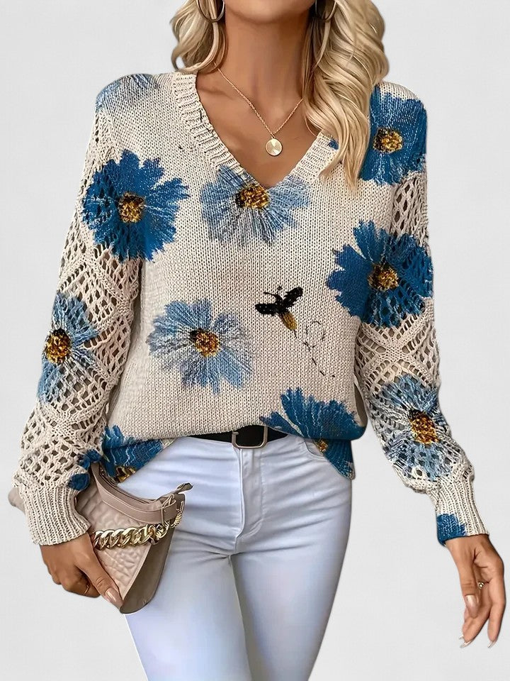 Bronwen | Maglione in Pizzo Floreale