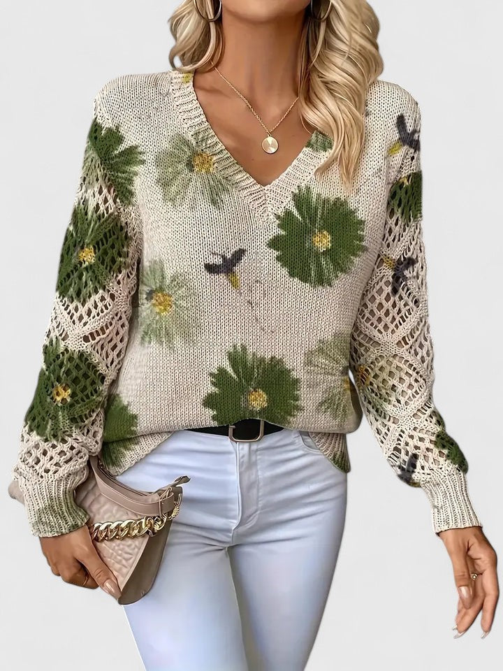 Bronwen | Maglione in Pizzo Floreale