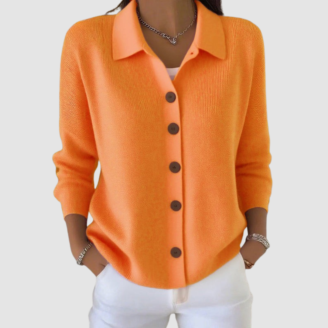 Millie | Cardigan con Collo a Camicia