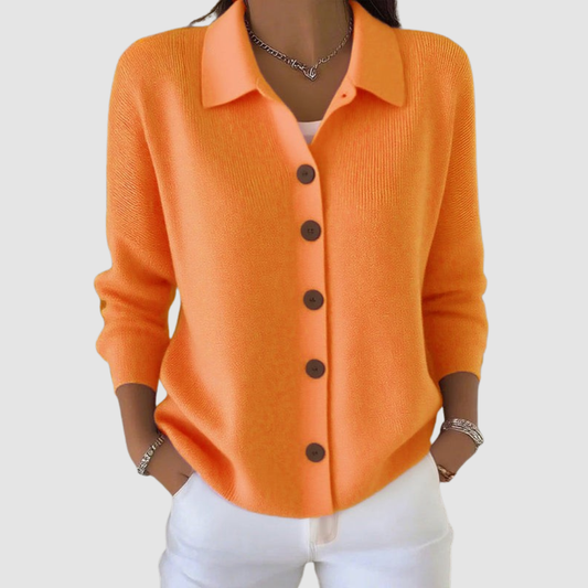 Millie | Cardigan con Collo a Camicia