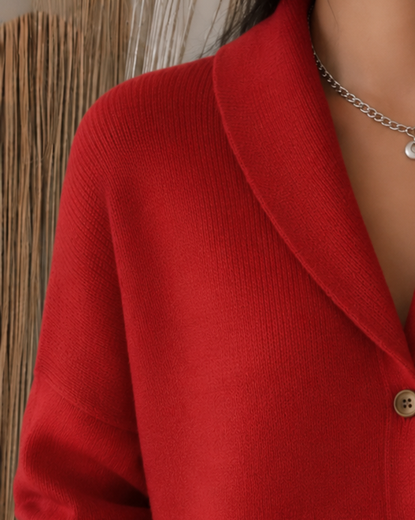 Sienna | Cardigan con Collo a Bottone