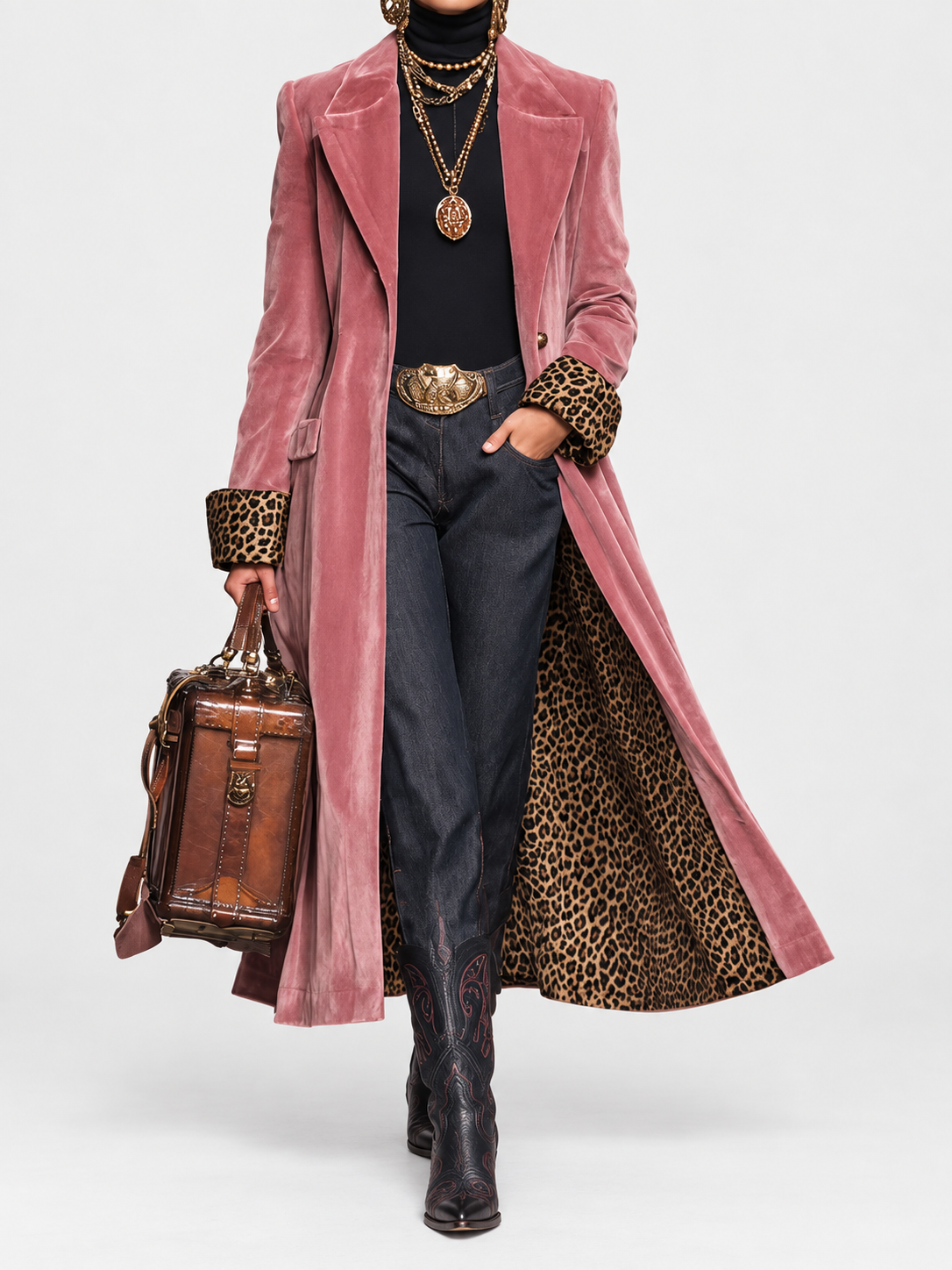 Madison | Cappotto ampio in velluto a taglio sartoriale