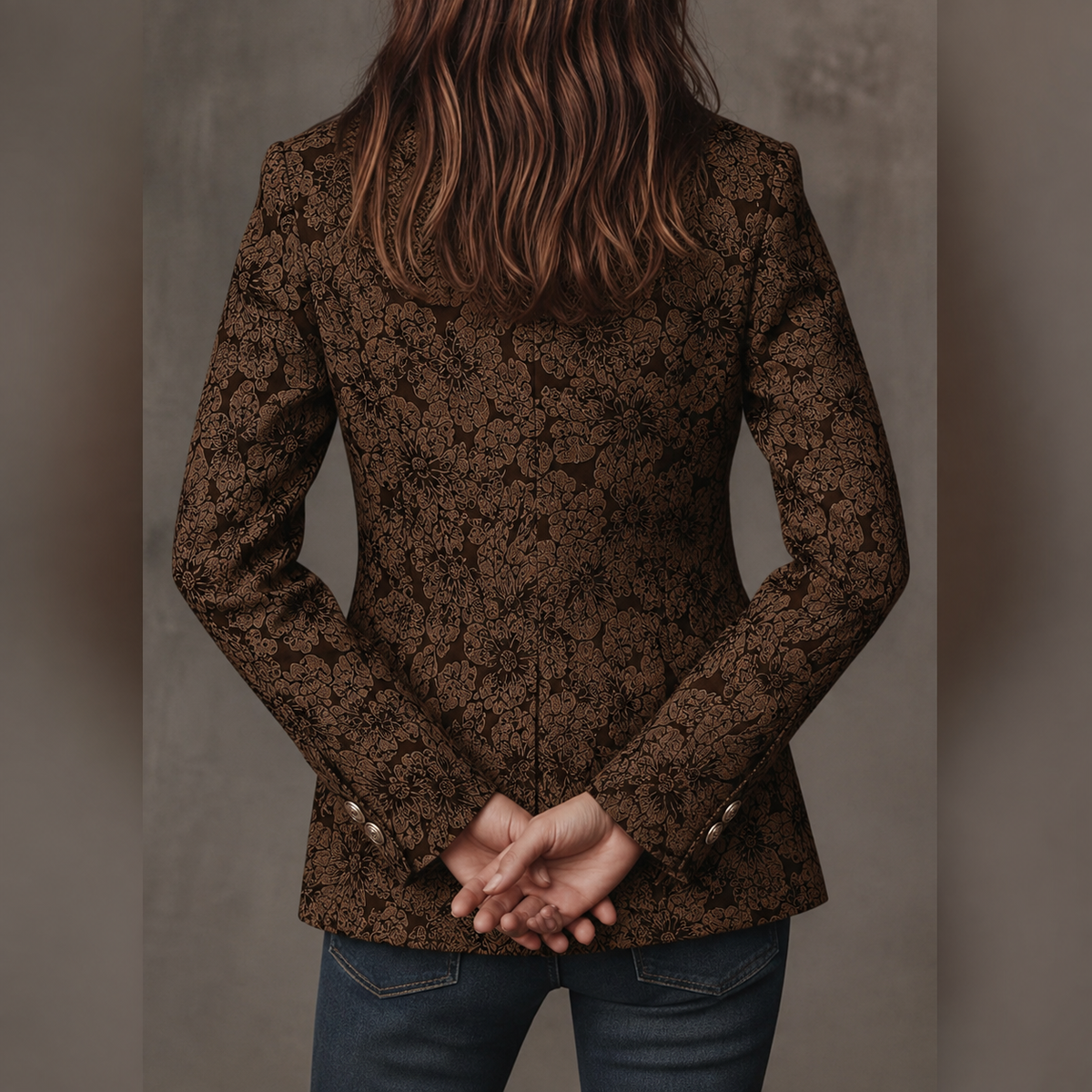 Estelle | Blazer Jacquard Cachemire Slim