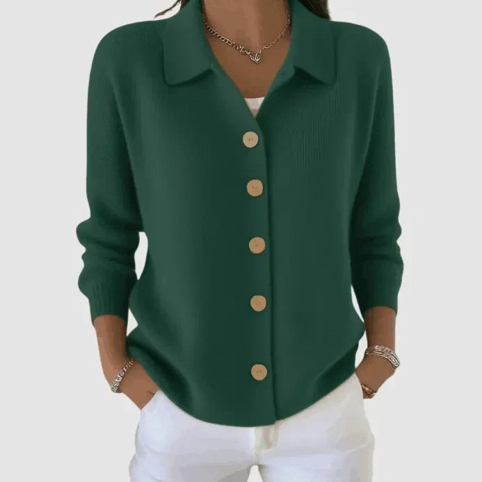 Millie | Button-Up Collared Cardigan