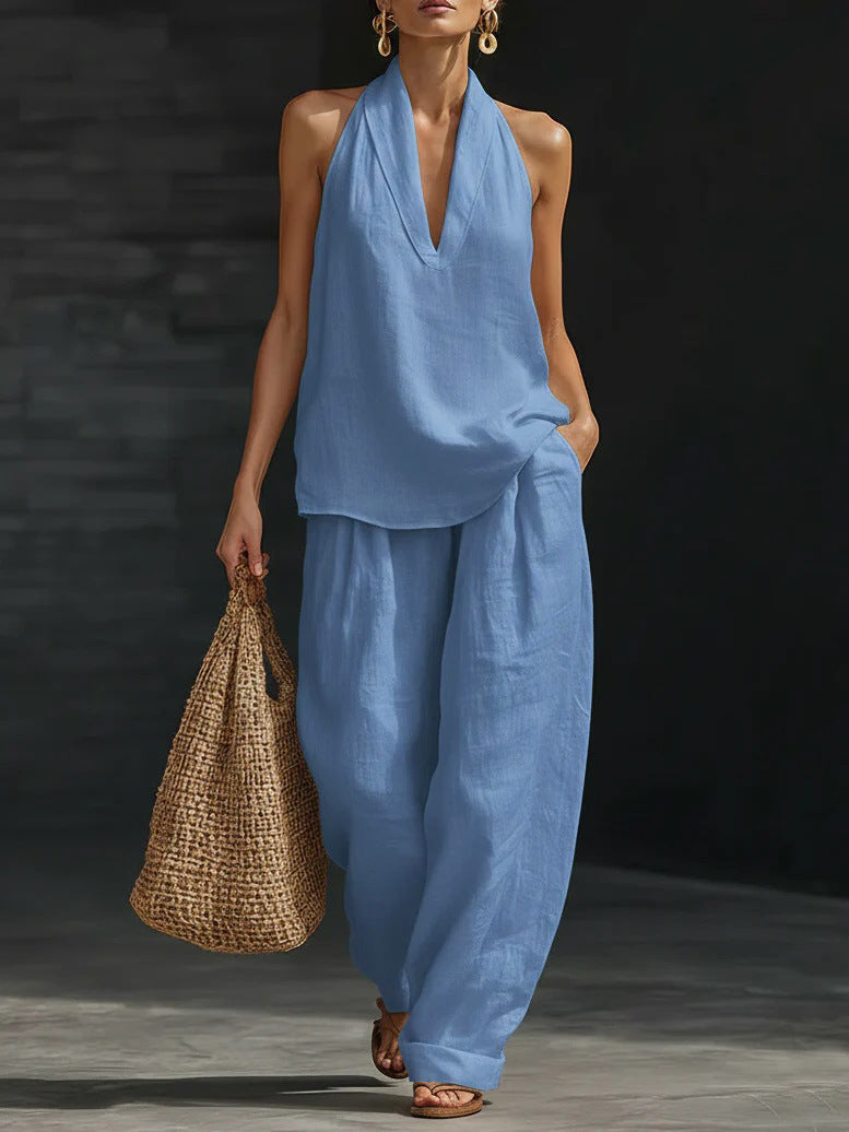 Zoe | Top senza maniche e pantaloni larghi