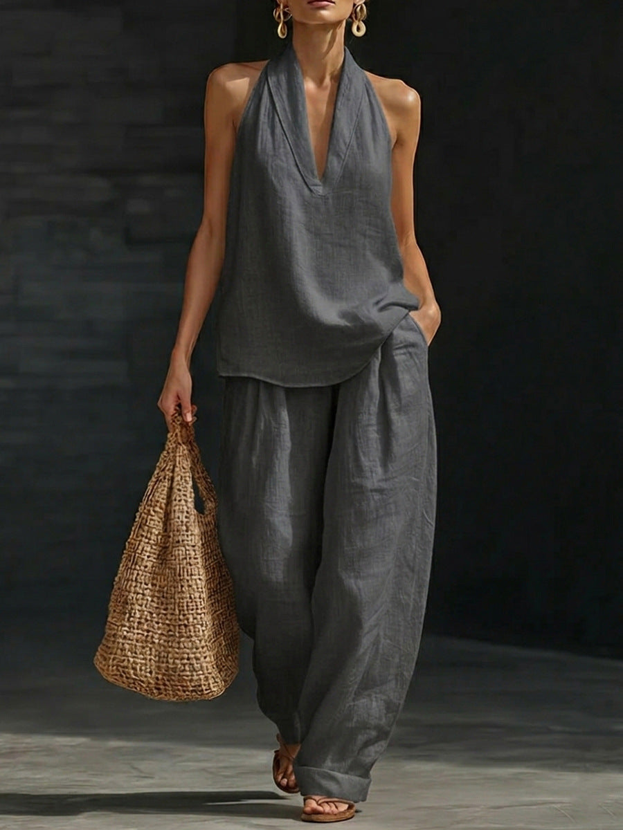 Zoe | Top senza maniche e pantaloni larghi