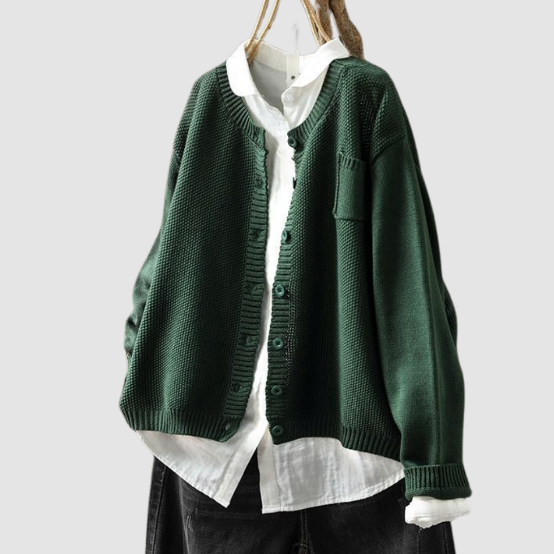Lavinia | Relaxed Button-Up Cardigan