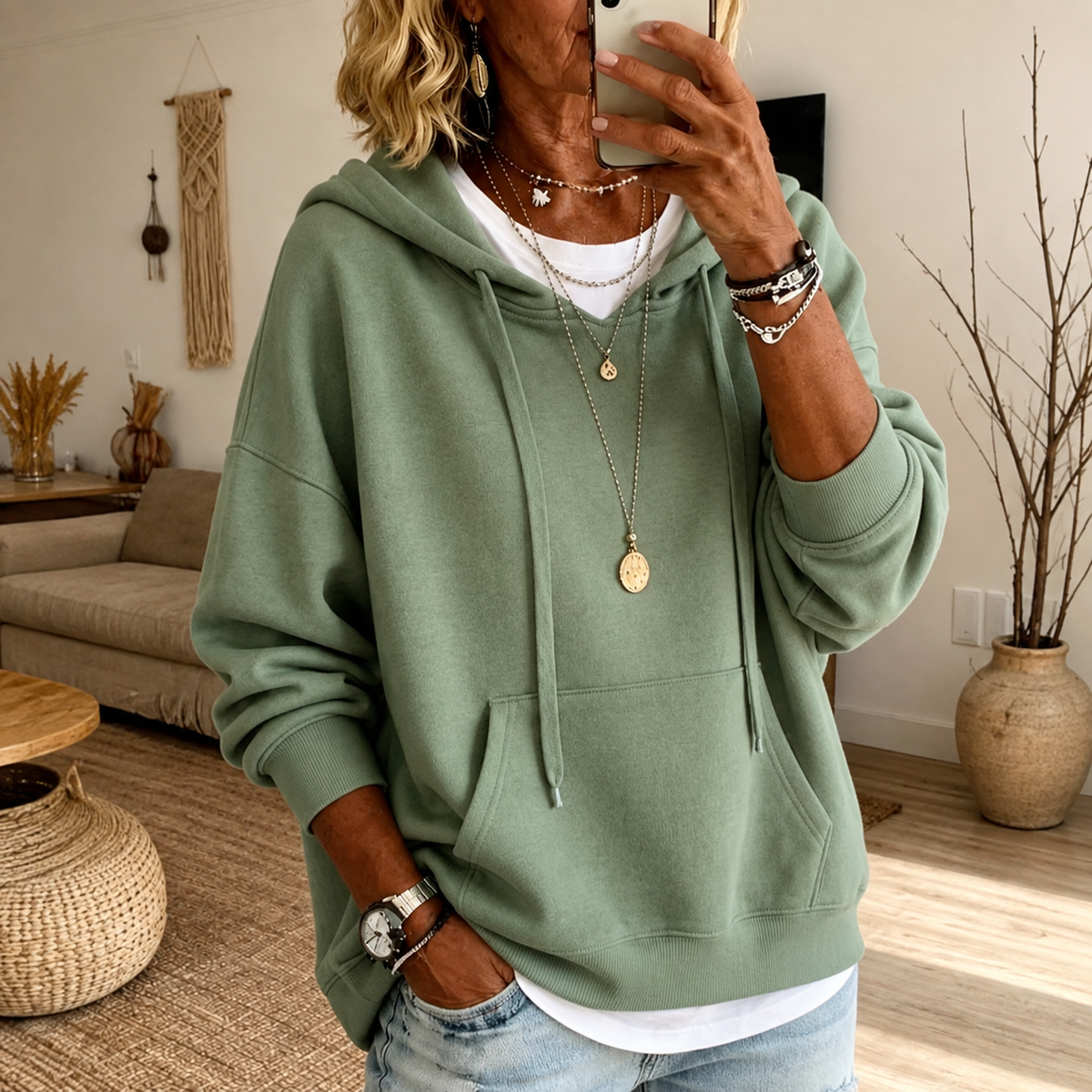 Amandine – Maglione Verde Salvia