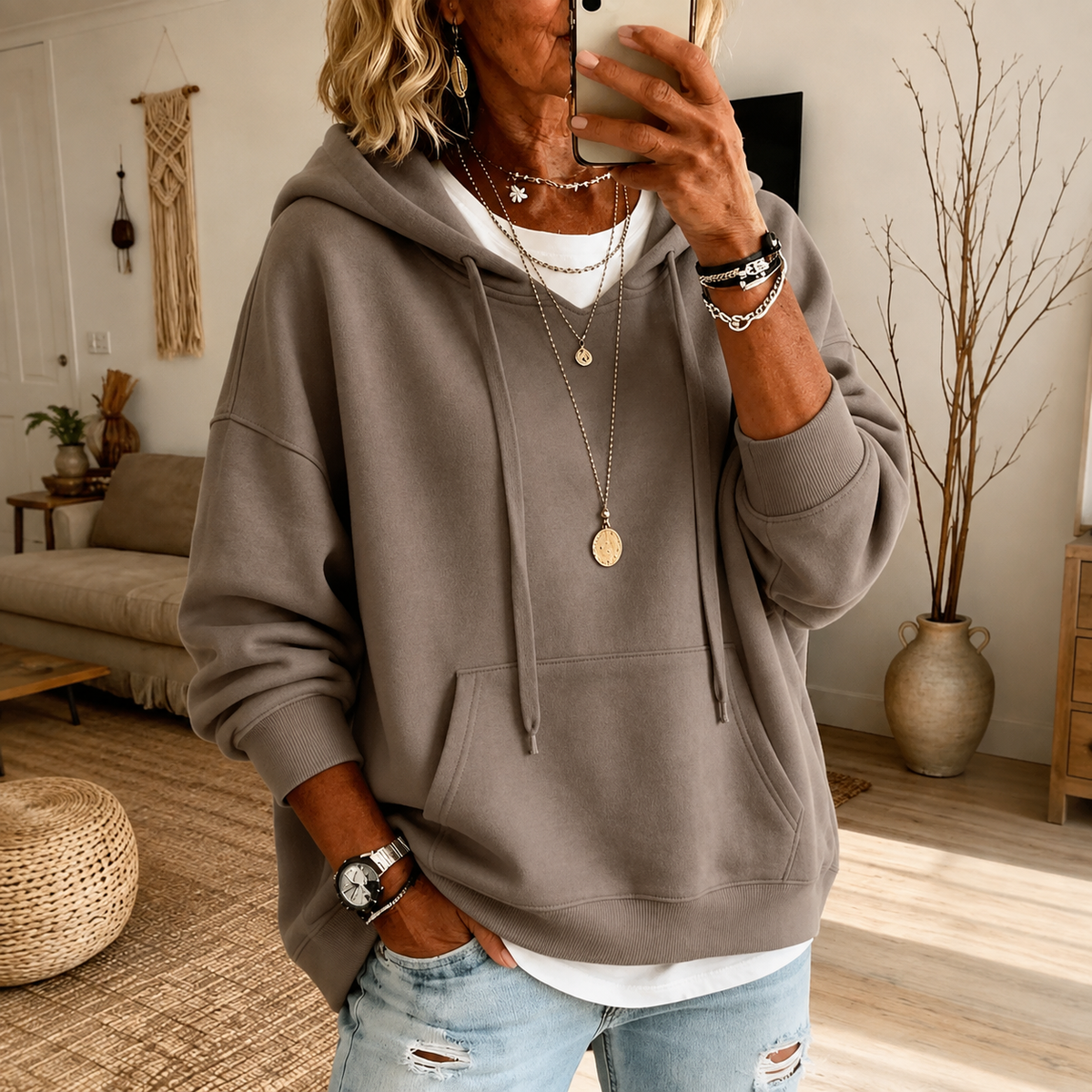 Ella – Maglione Taupe