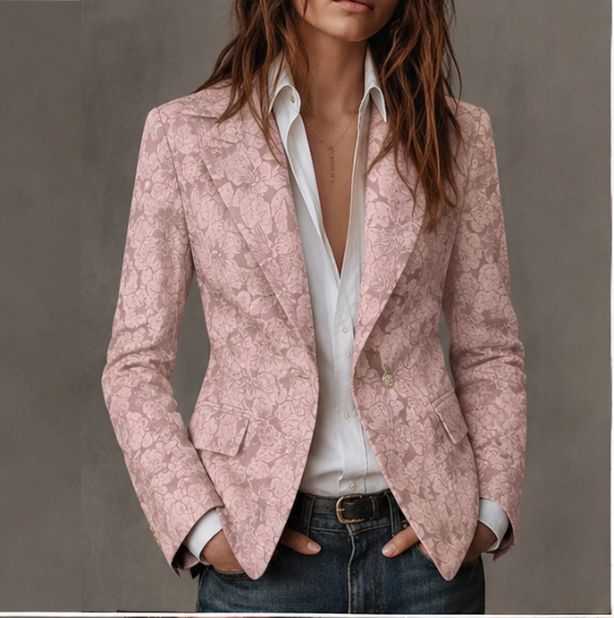 Estelle | Blazer Jacquard Cachemire Slim