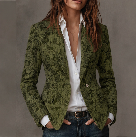 Estelle | Blazer Jacquard Cachemire Slim
