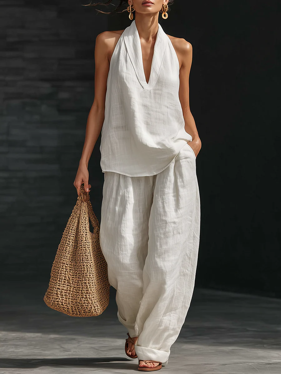 Zoe | Top senza maniche e pantaloni larghi
