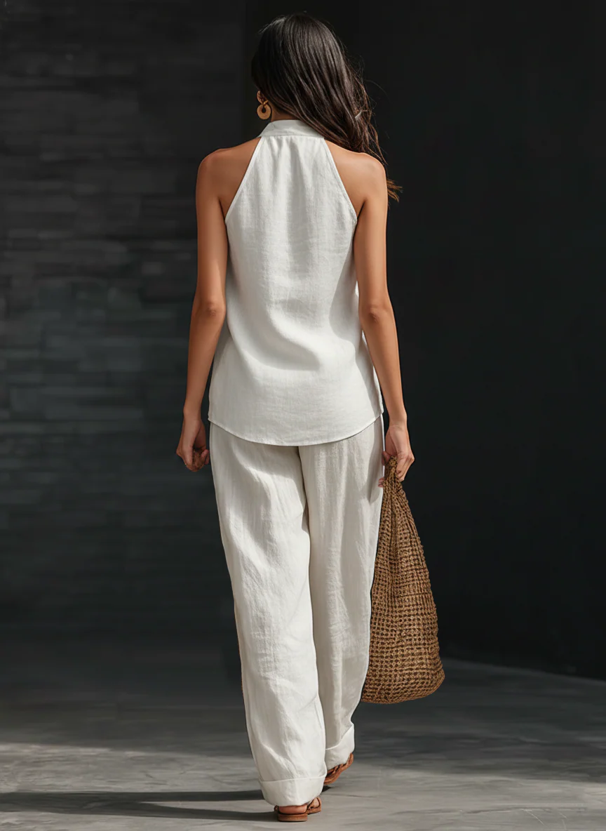 Zoe | Top senza maniche e pantaloni larghi