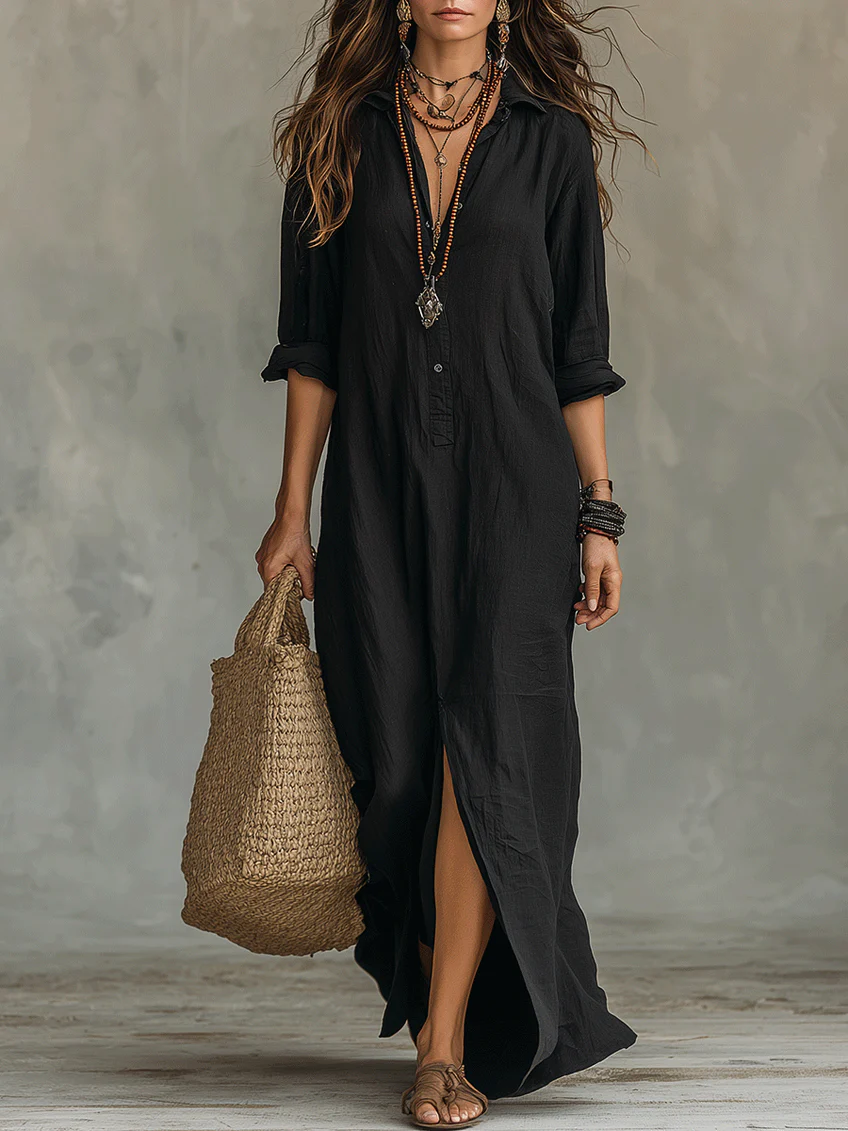 WILLOW | Abito Maxi Senza Sforzo con Silhouette Lusinghiera e Versatile per l'uso Quotidiano