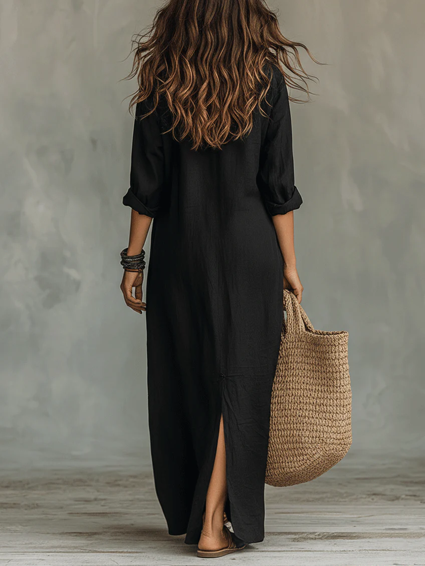 WILLOW | Abito Maxi Senza Sforzo con Silhouette Lusinghiera e Versatile per l'uso Quotidiano