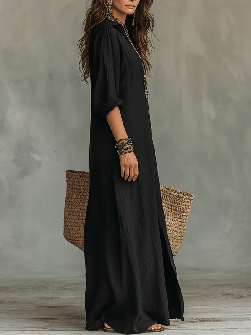 WILLOW | Abito Maxi Senza Sforzo con Silhouette Lusinghiera e Versatile per l'uso Quotidiano