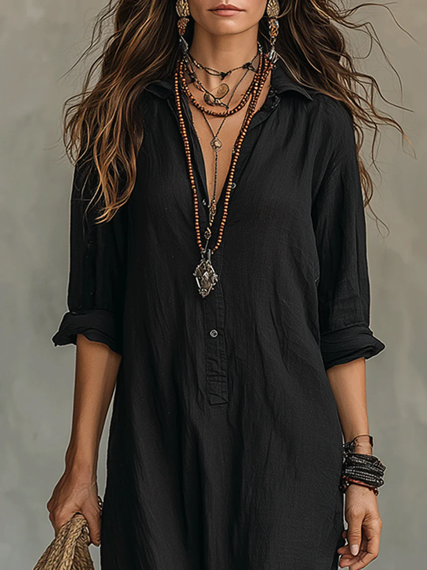 WILLOW | Abito Maxi Senza Sforzo con Silhouette Lusinghiera e Versatile per l'uso Quotidiano