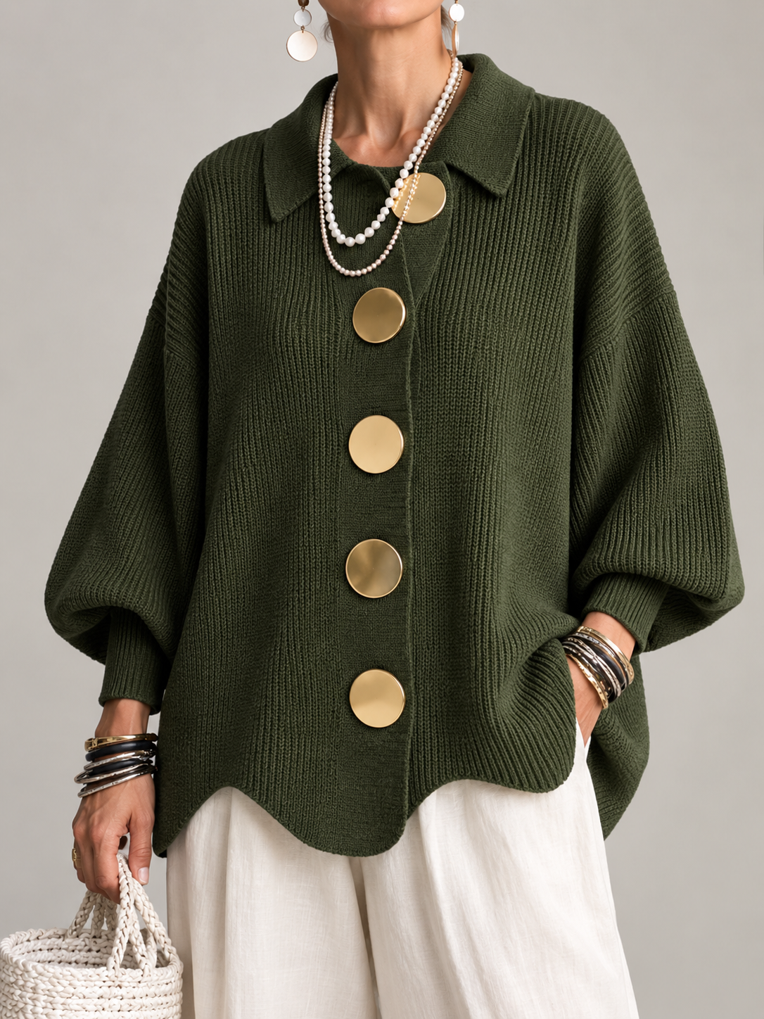 Ardelle™ | Cardigan Oversize con Collo