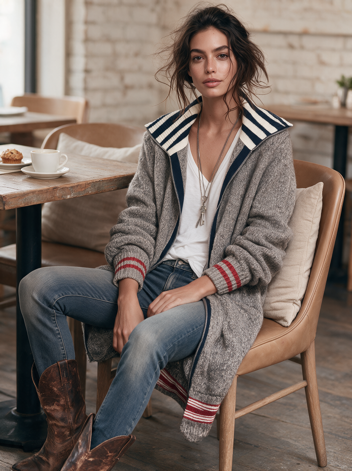 Cardigan vintage in lana