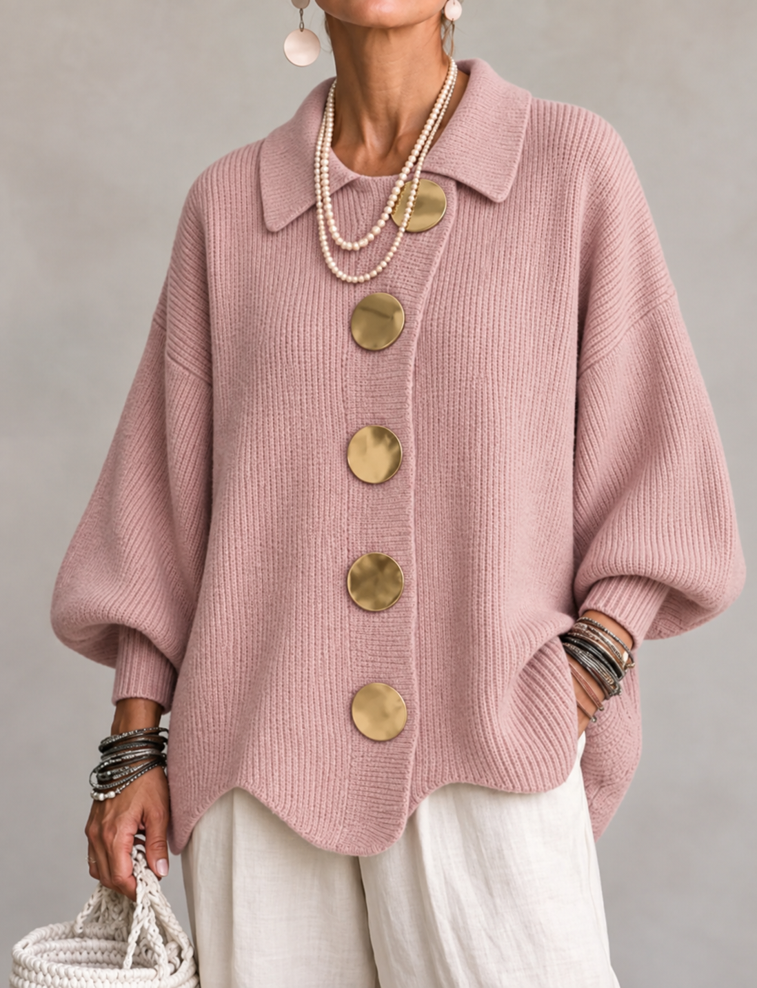 Ardelle™ | Cardigan Oversize con Collo
