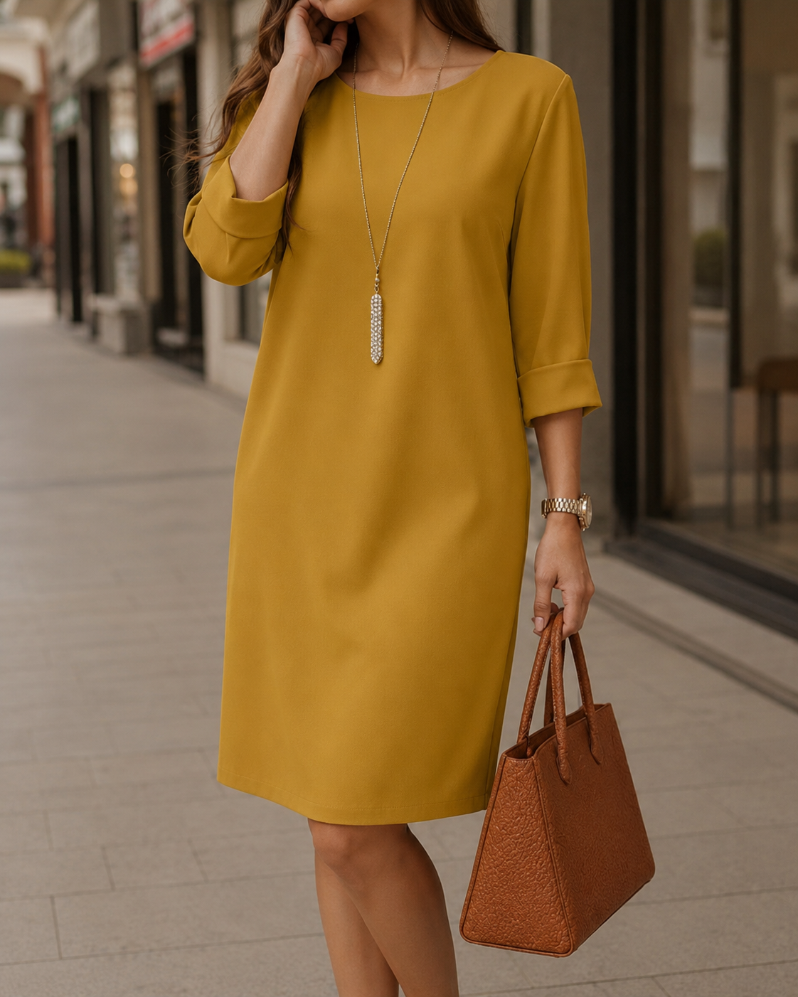Odette | Abito Midi Modellante per Pancia
