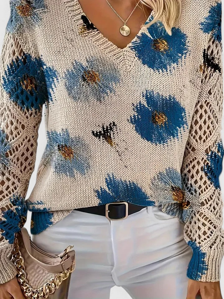 Bronwen | Maglione in Pizzo Floreale
