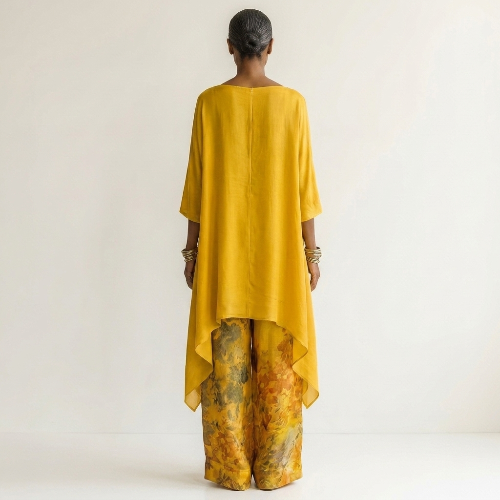 Conjunto Asimmetrico in Cotone-Seta