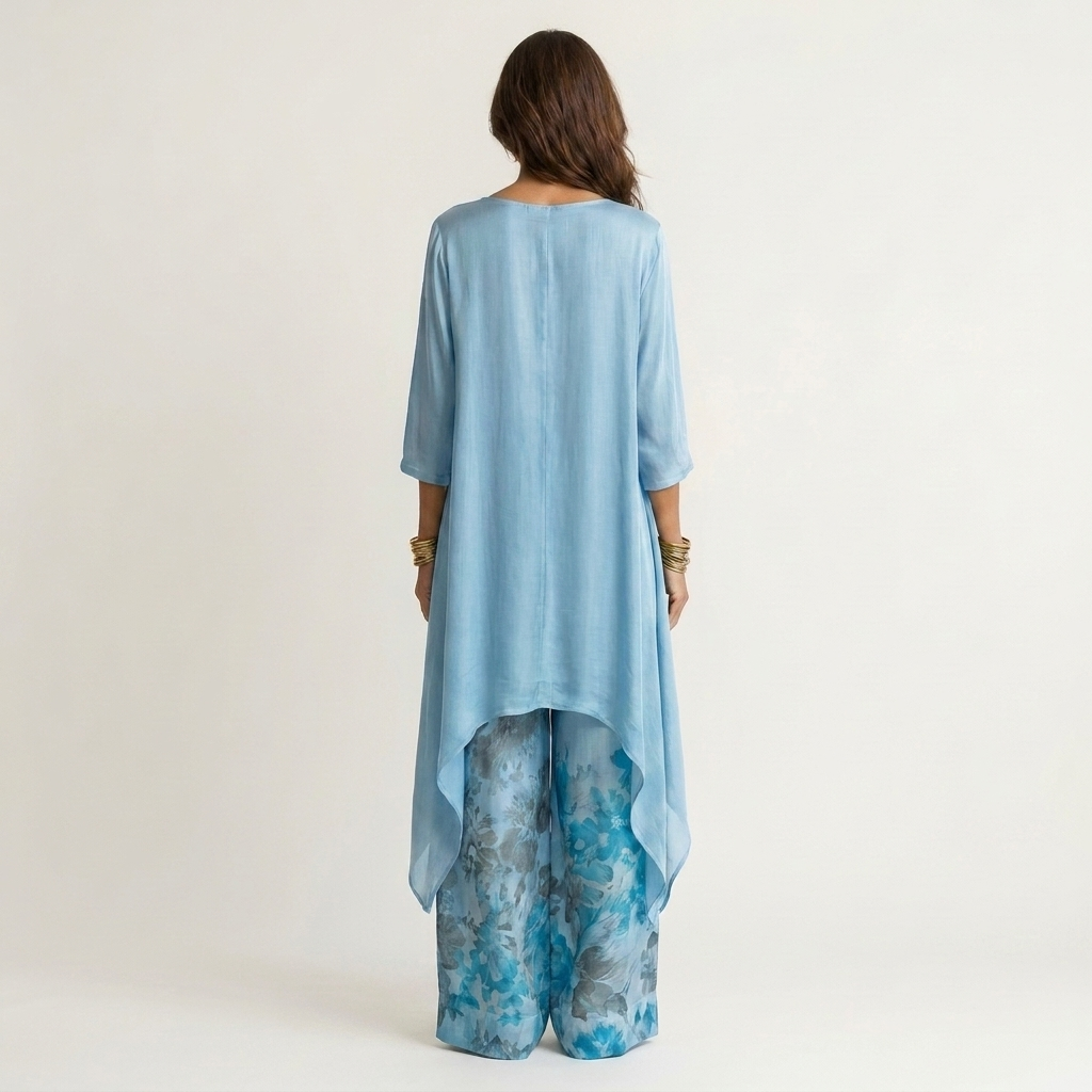 Conjunto Asimmetrico in Cotone-Seta