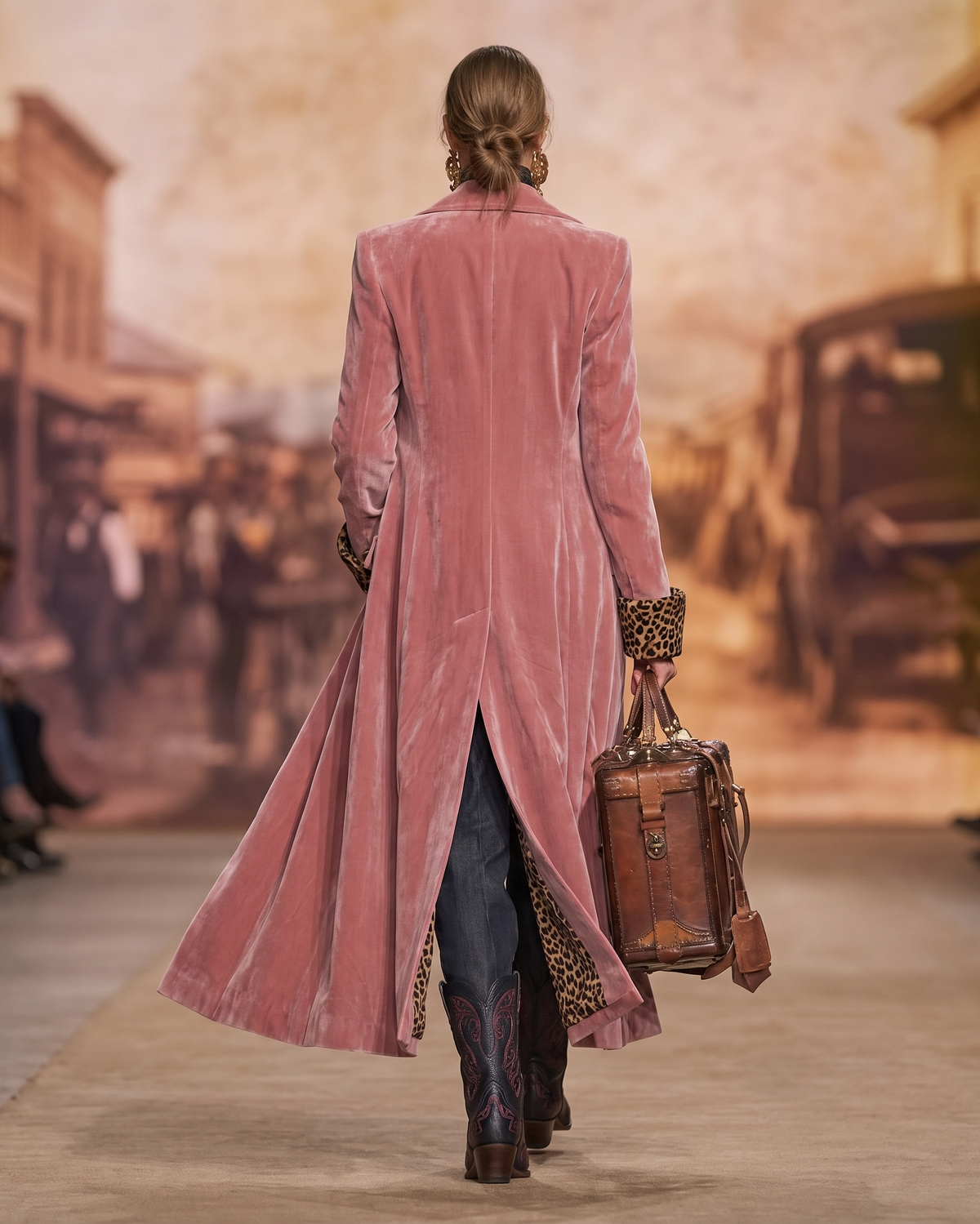 Madison | Cappotto ampio in velluto a taglio sartoriale