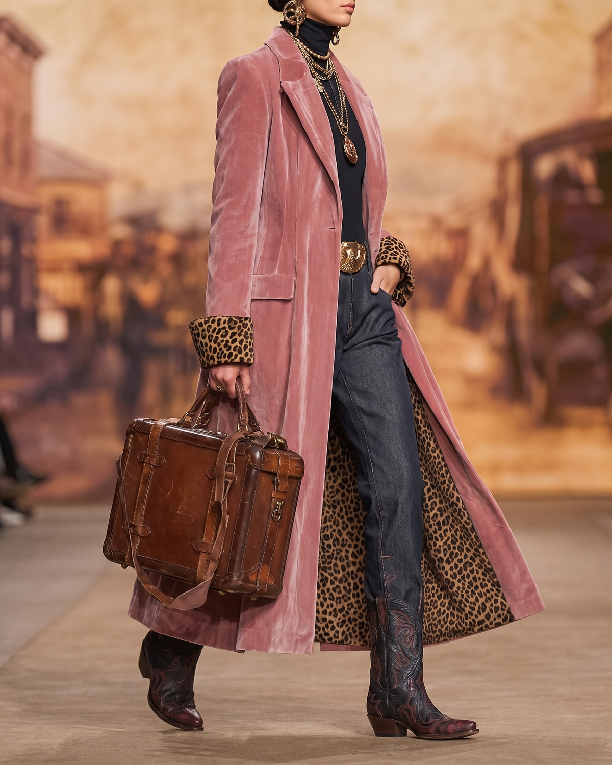 Madison | Cappotto ampio in velluto a taglio sartoriale