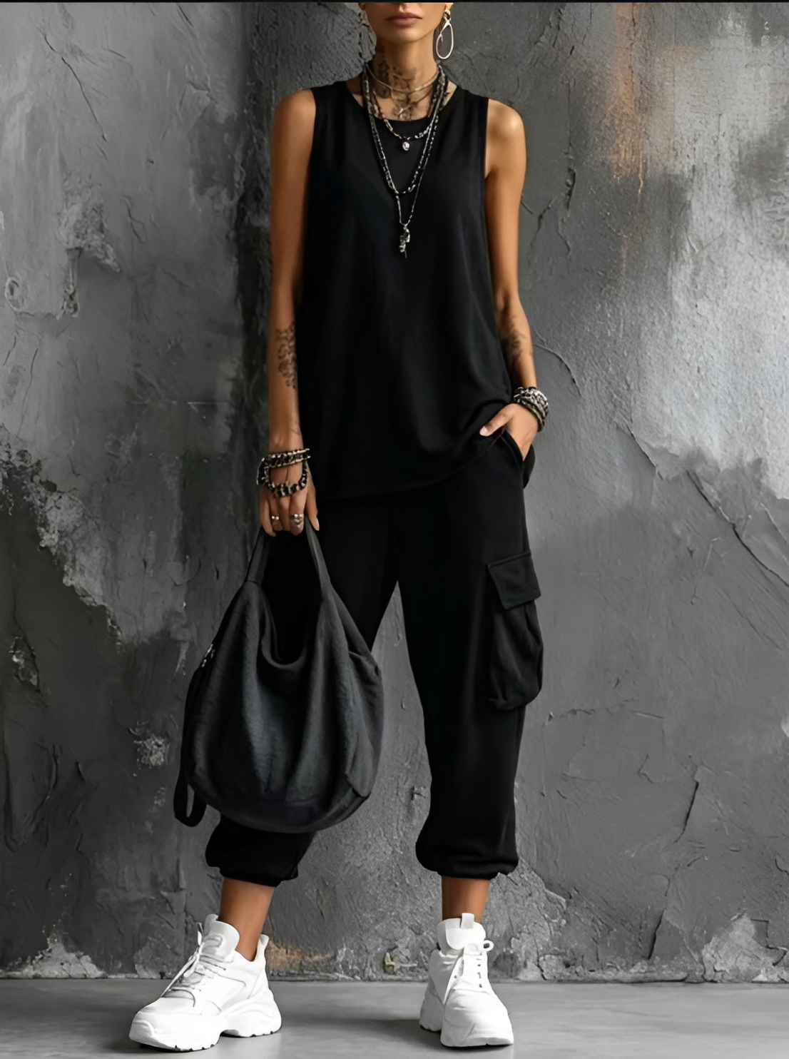 Muriel | Completo Casual Morbido con Tasche