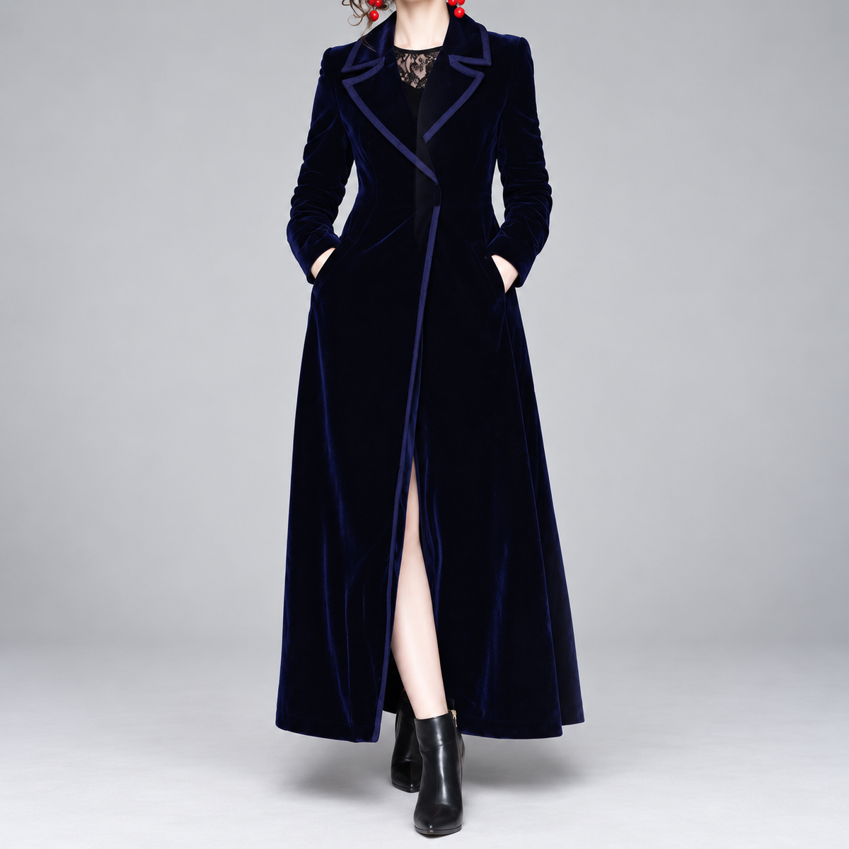 Seraphina | Cappotto ampio in velluto