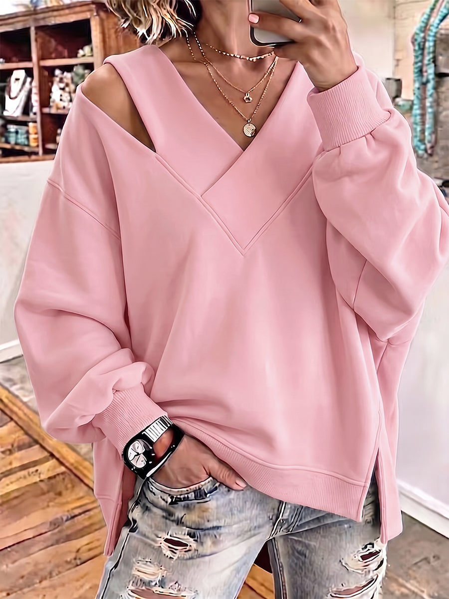 Madison™ | Felpa Oversized con Cutout a V