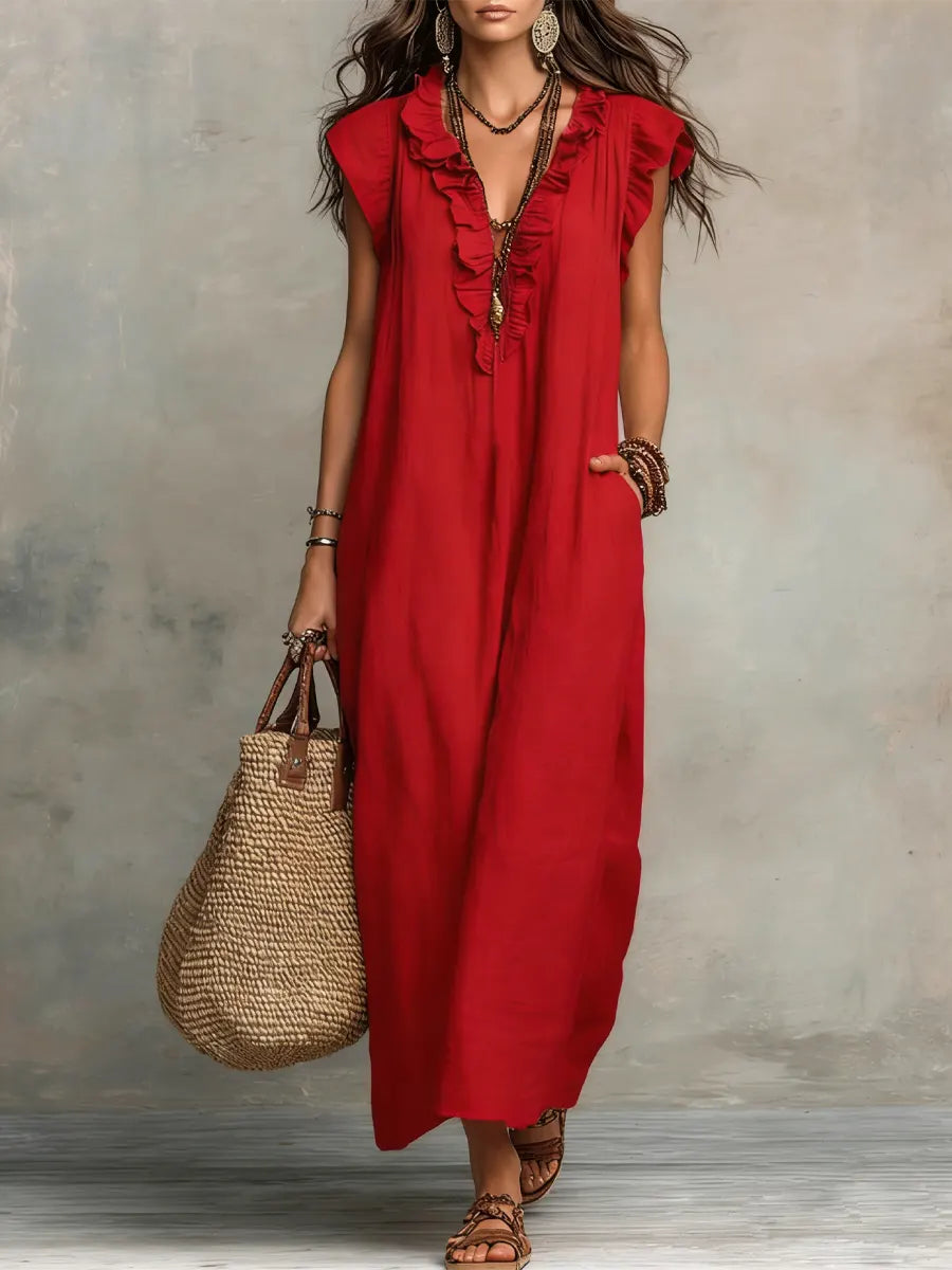 Camélia | Vestito lungo bohemien